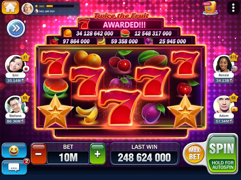 Ampla seleção de jogos de slot e cassino online